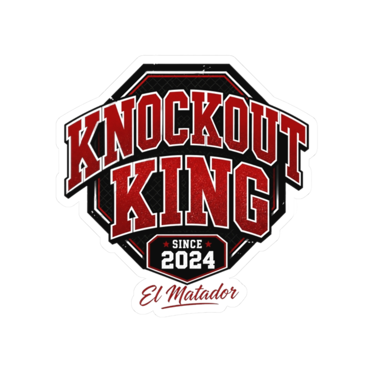 Ilia Topuria "Knockout King" Sticker - Official Stickers merchandise