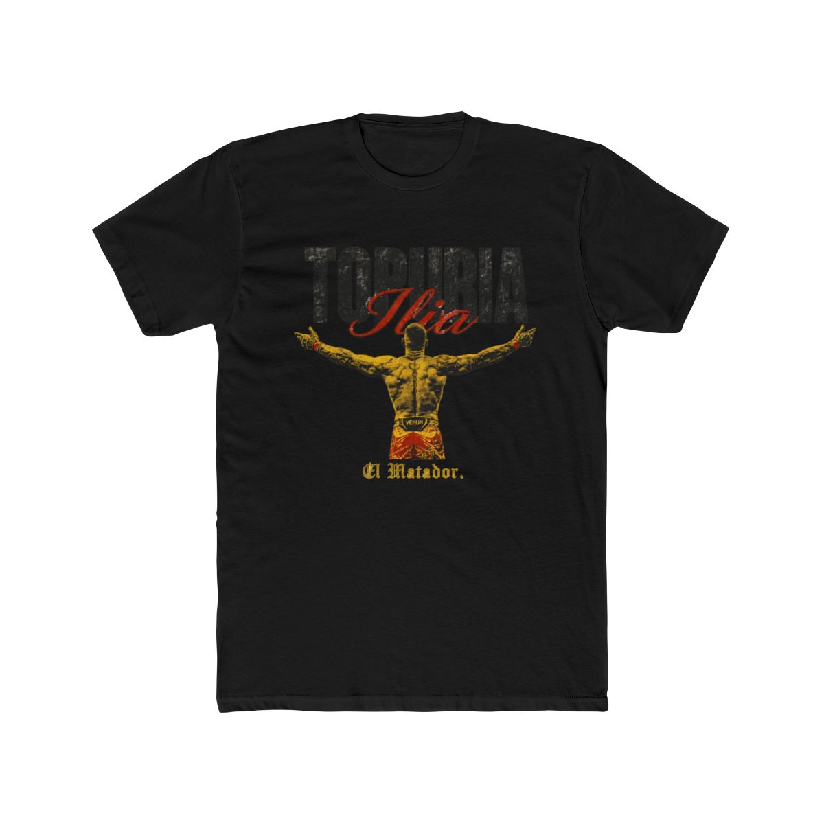 Ilia Topuria El Matador Back T Shirt - alternate angle 3, merchandise
