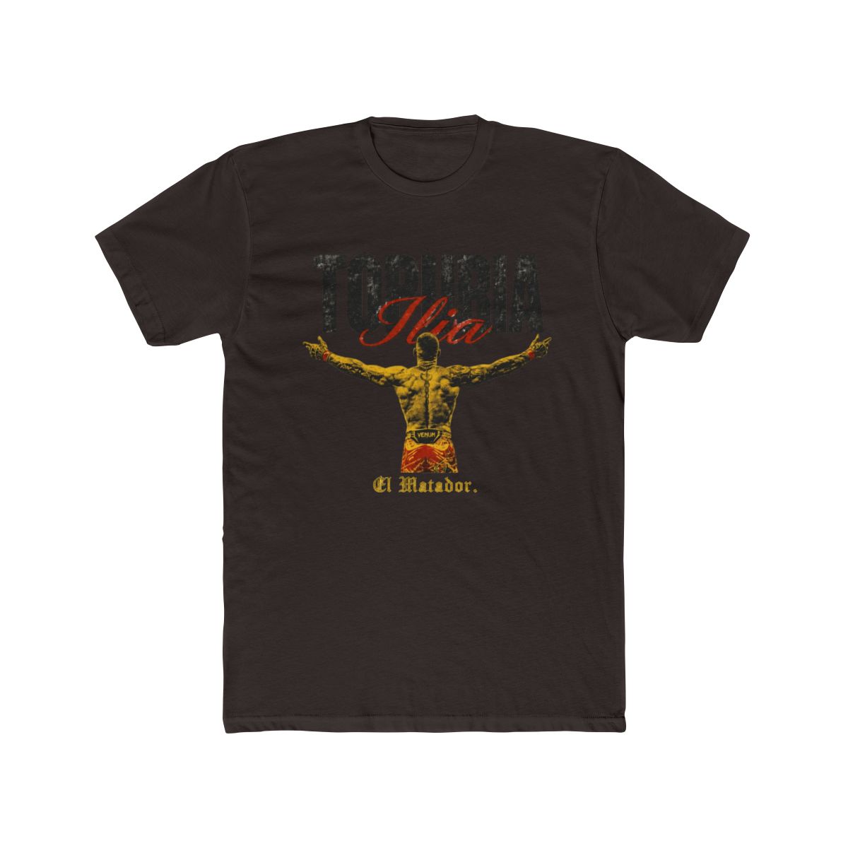 Ilia Topuria El Matador Back T Shirt - alternate angle 2, merchandise