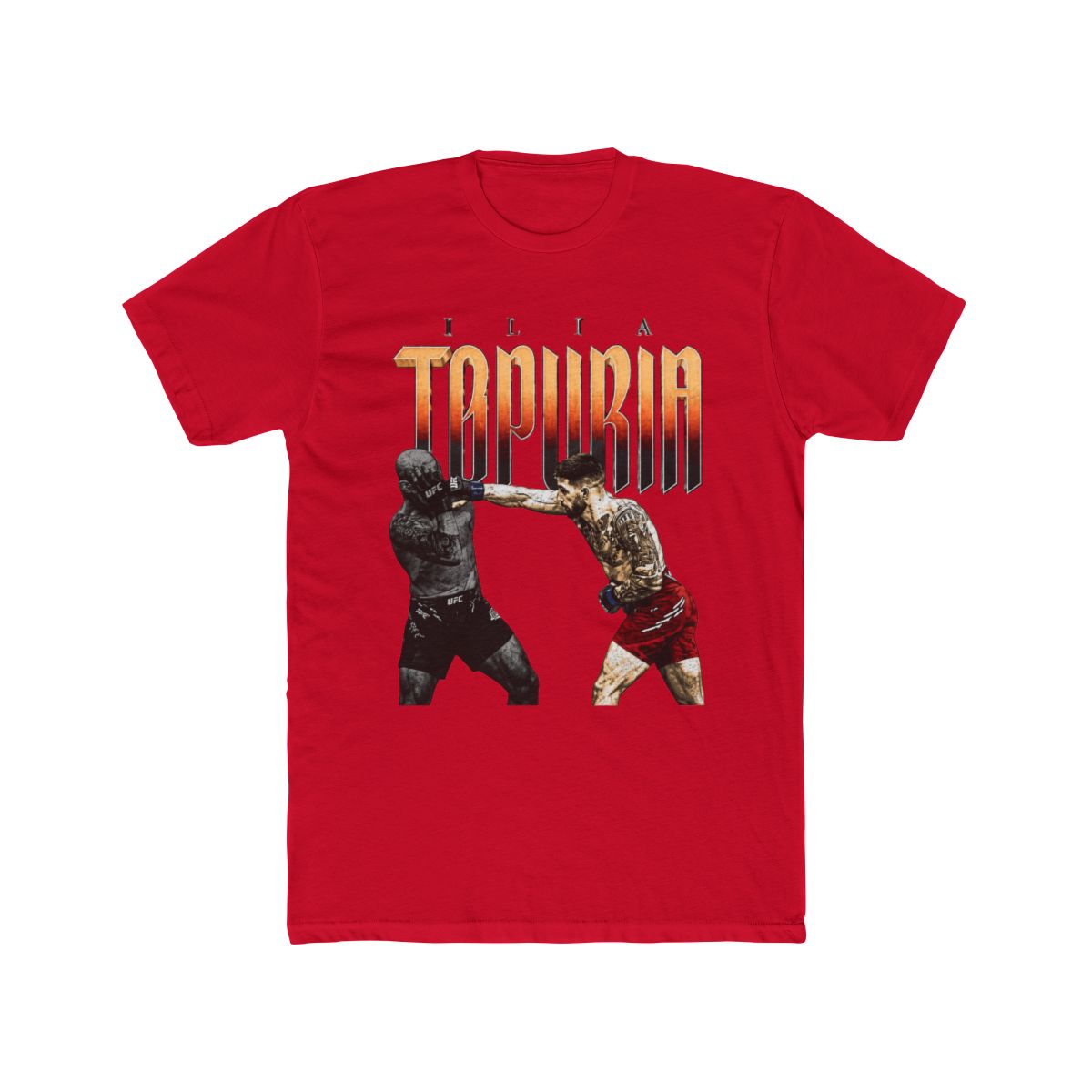 Ilia Topuria Retro Bitmap T Shirt - alternate angle 2, merchandise