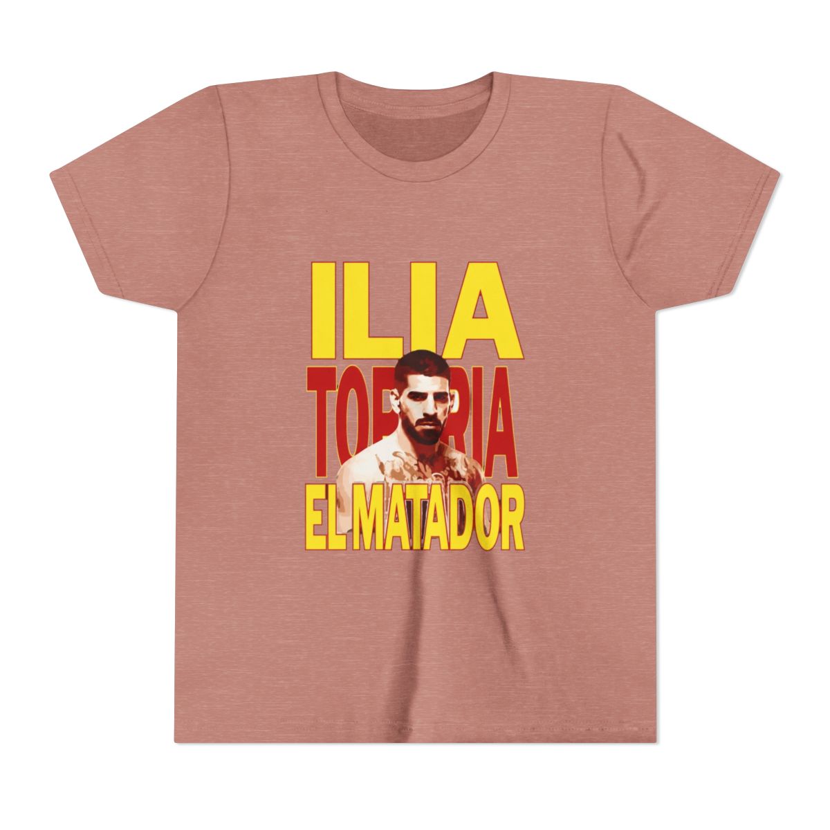 Ilia Topuria El Matador Fan MMA Art Kids T Shirt - alternate angle 2, merchandise
