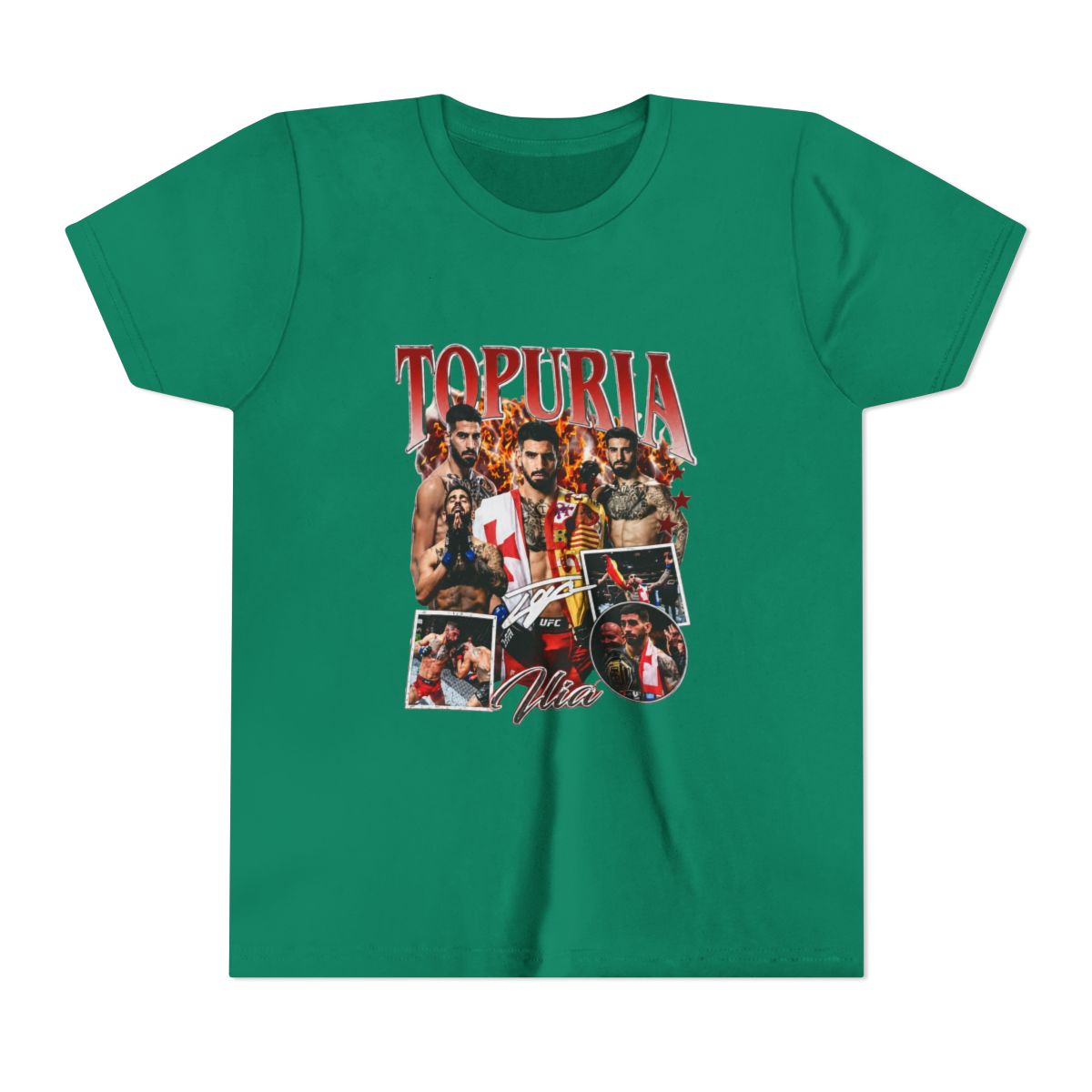 Ilia Topuria El Matador Signature Kids T Shirt - alternate angle 4, merchandise