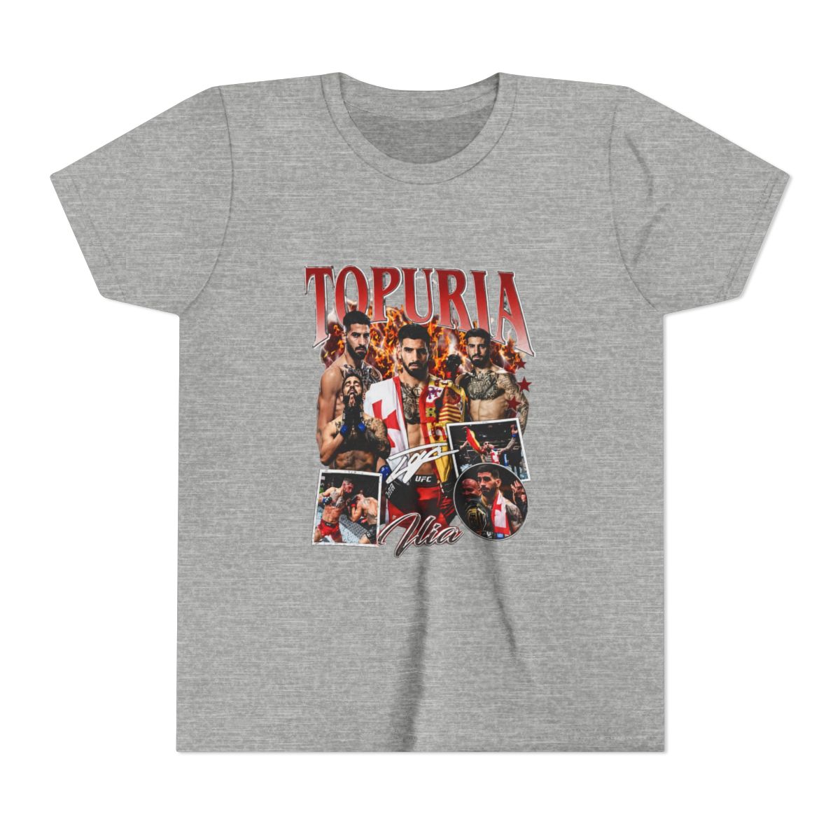 Ilia Topuria El Matador Signature Kids T Shirt - alternate angle 5, merchandise