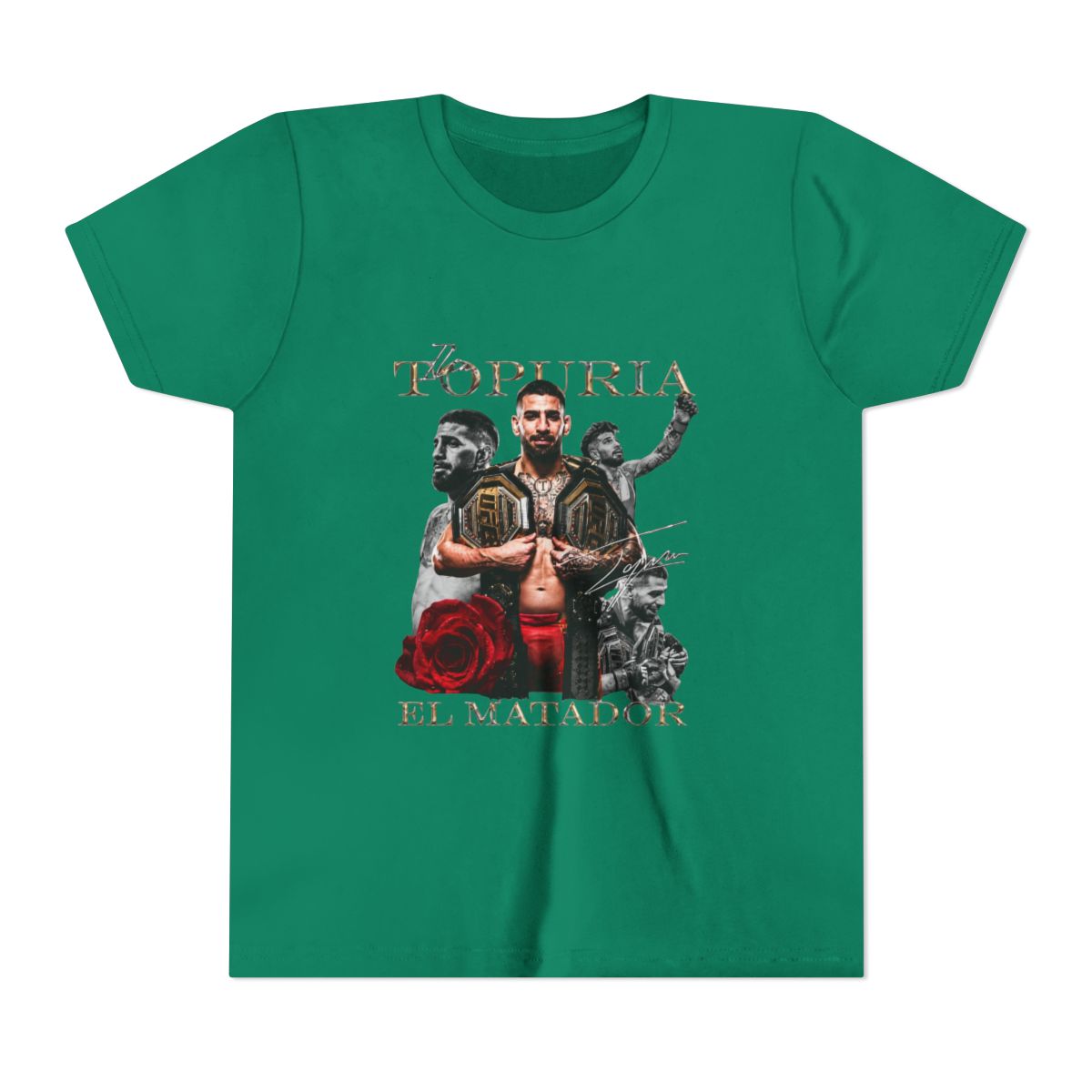 Ilia Topuria Freedom 250 Kids T Shirt - alternate angle 4, merchandise