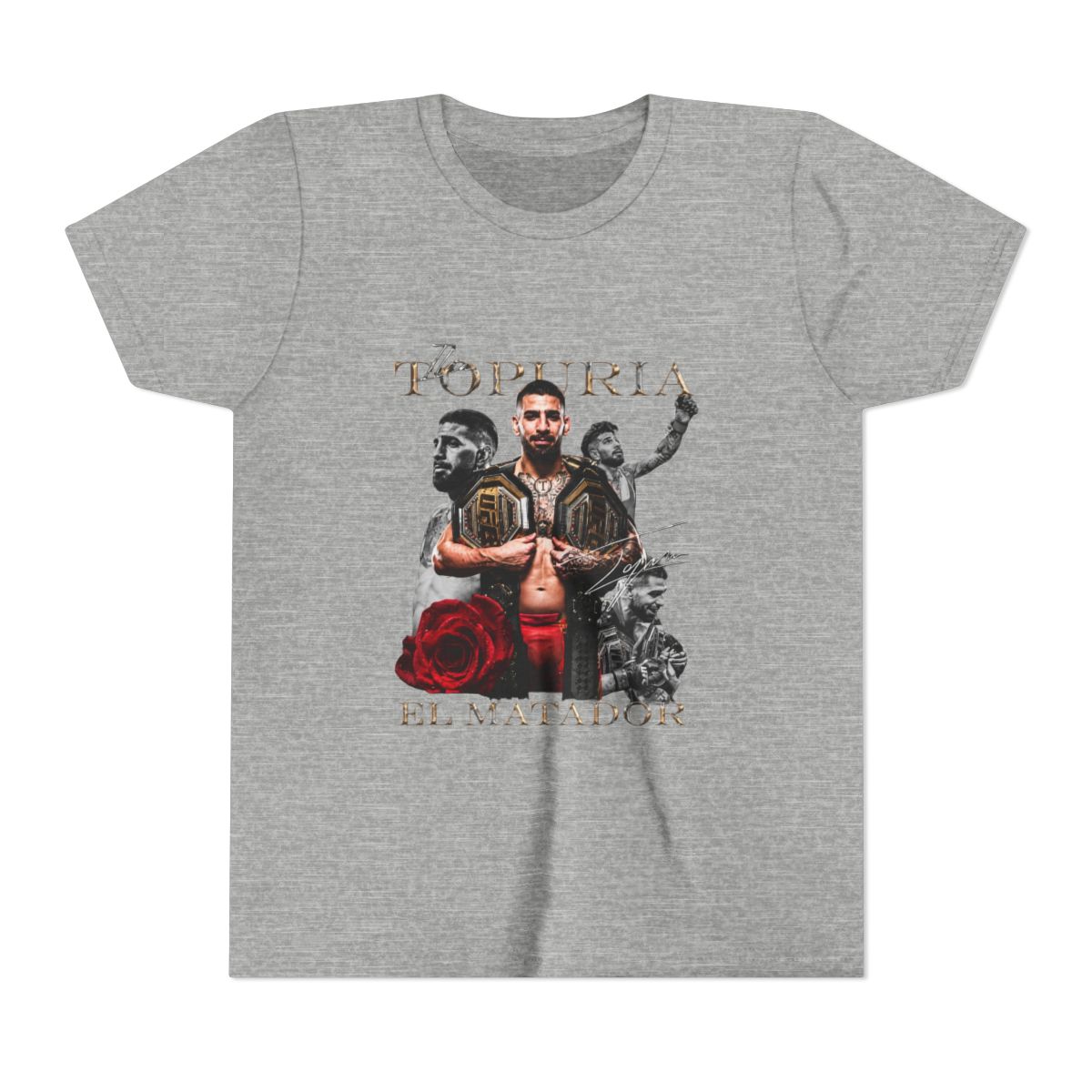 Ilia Topuria Freedom 250 Kids T Shirt - alternate angle 5, merchandise