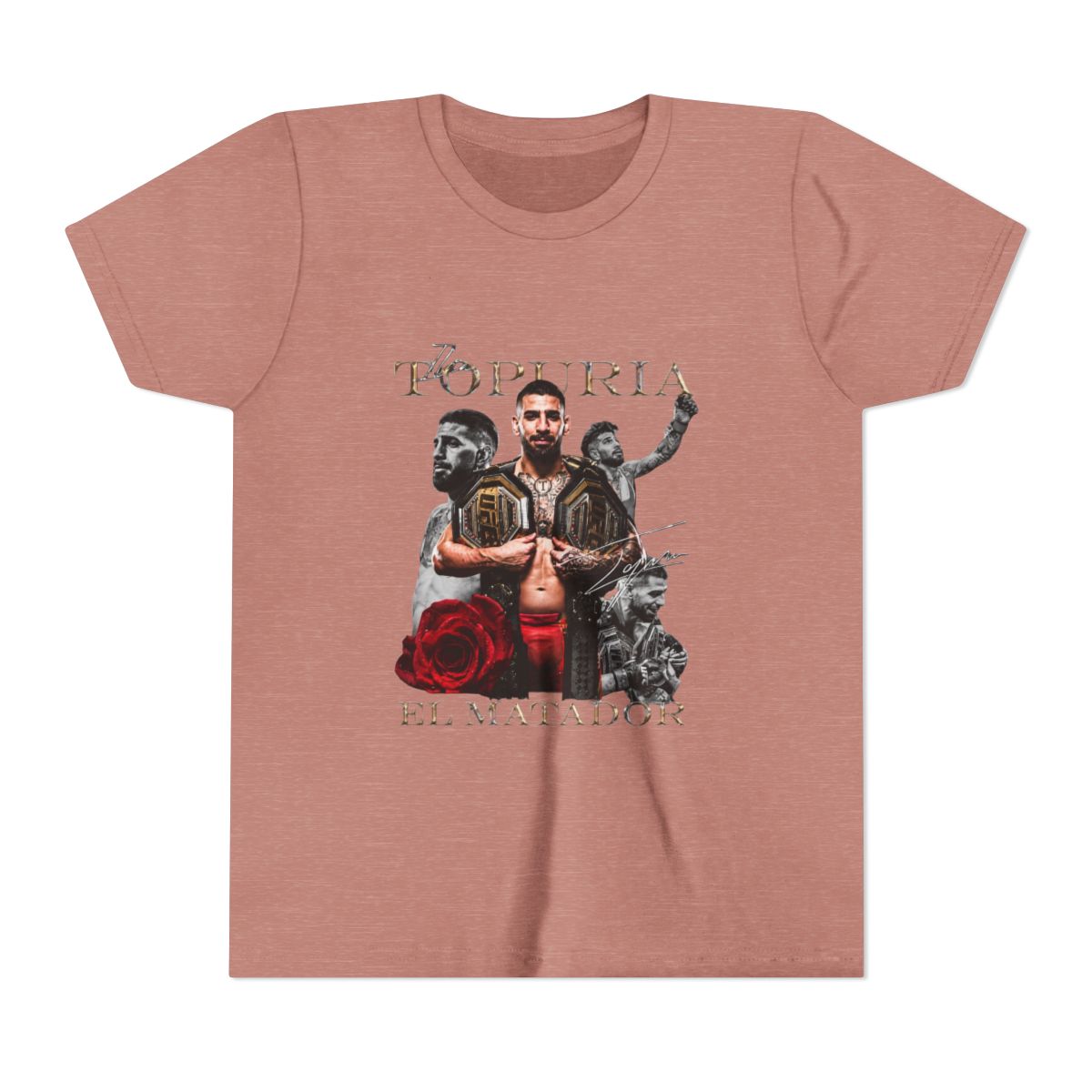 Ilia Topuria Freedom 250 Kids T Shirt - alternate angle 2, merchandise