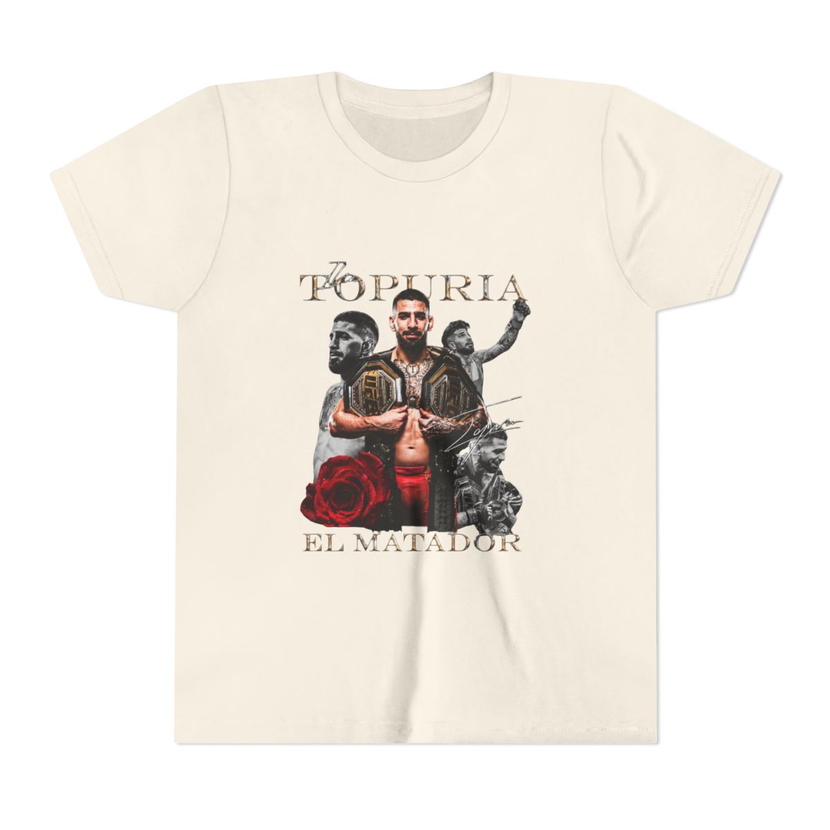 Ilia Topuria Freedom 250 Kids T Shirt - alternate angle 3, merchandise