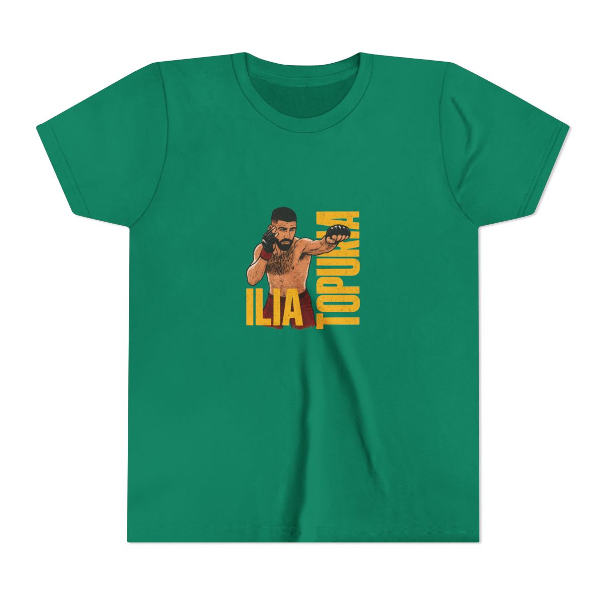 Ilia Topuria Knockout Punch UFC Kids T-Shirt - alternate angle 4, merchandise