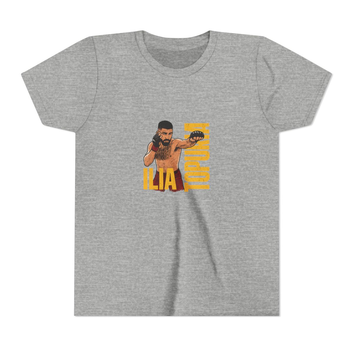 Ilia Topuria Knockout Punch UFC Kids T-Shirt - alternate angle 5, merchandise