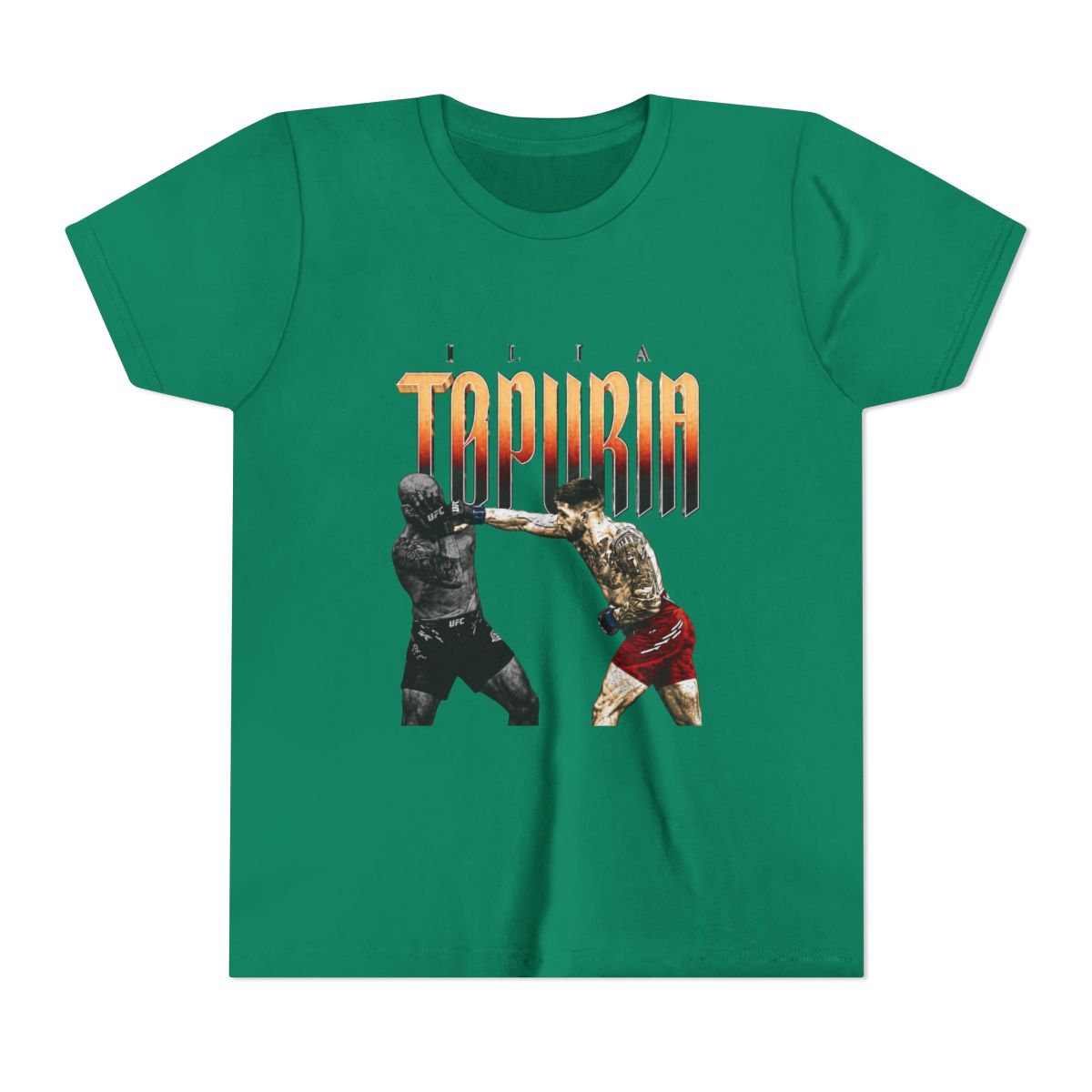 Ilia Topuria Retro Bitmap Kids T Shirt - alternate angle 4, merchandise