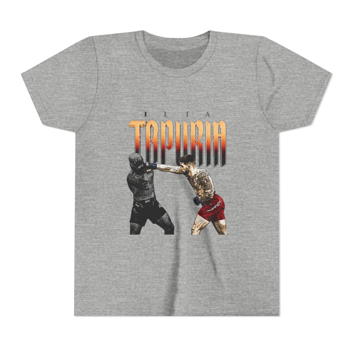 Ilia Topuria Retro Bitmap Kids T Shirt - alternate angle 5, merchandise